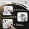 Graduation Party Balloons – Class of 2026 Black & Gold Balloon Set with “We Are So Proud of You” Banner, Grad Cap Foil Balloon, Star Balloons & Hanging Swirls Decor Kit